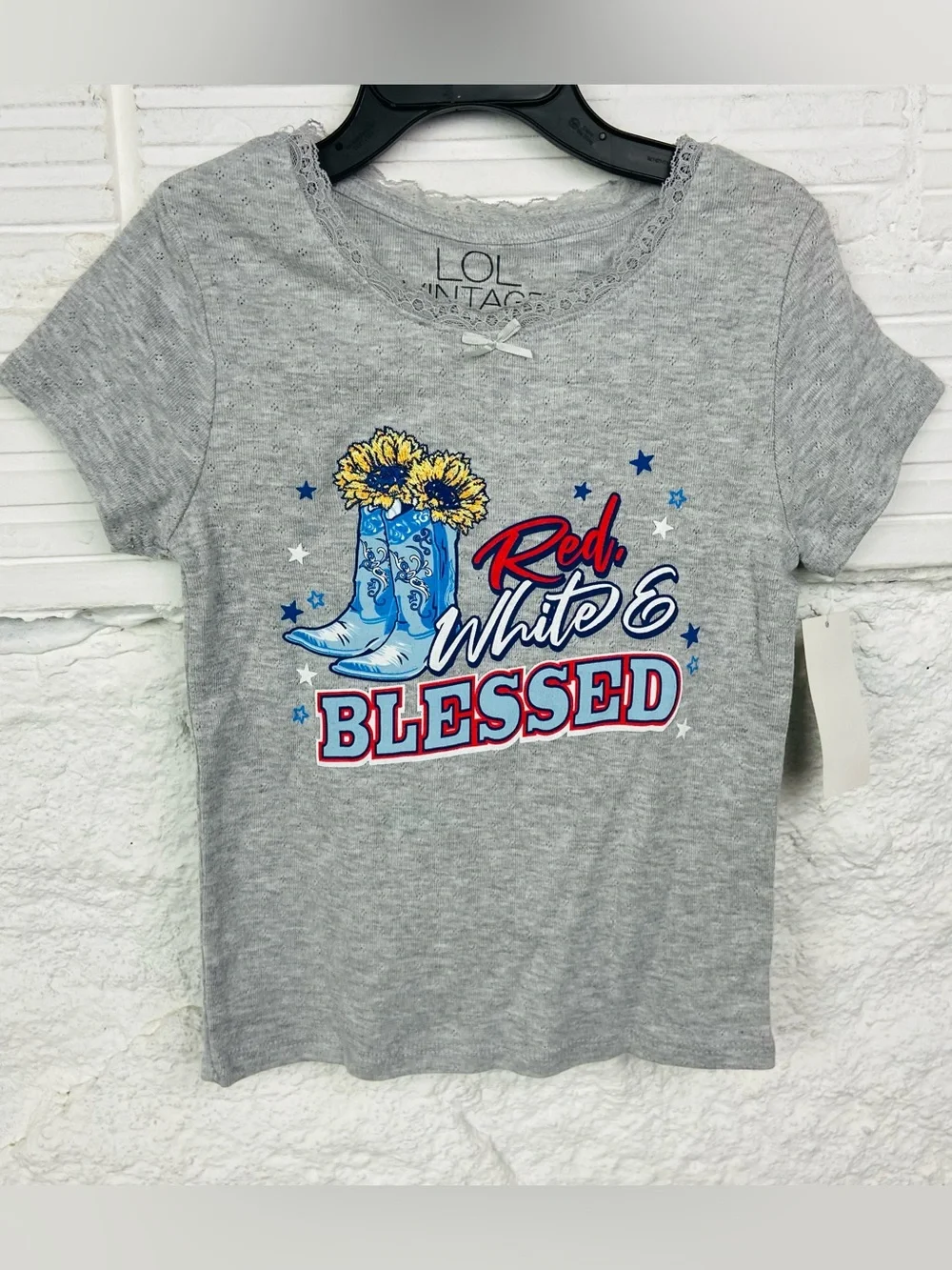 NWT L.O.L. Vintage Girls' Gray 